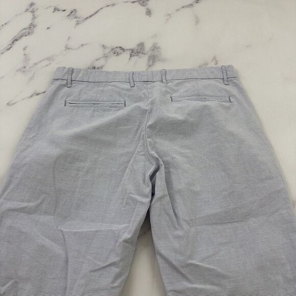 Khakis By Gap Womens Broken In Straight Leg Pant Size 2 Blue White Micro Stripe - Picture 7 of 8